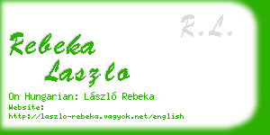 rebeka laszlo business card