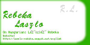 rebeka laszlo business card